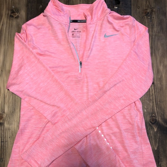 💢SOLD.Nike Running Dri Fit Pink Zip Pullover - Picture 3 of 6